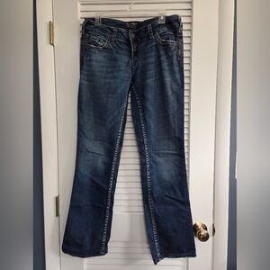 Silver Jeans Co. Suki Mid Straight Classic Dark Wash Women's Jeans